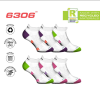 GSA HYDRO 82-19109 ULTRALIGHT PERFOMANCE SOCKS 6-PAIRS ΚΑΛΤΣΕΣ ΛΕΥΚΕΣ ΜΕ ΧΡΩΜΑΤΙΣΤΕΣ ΛΕΠΤΟΜΕΡΙΕΣ